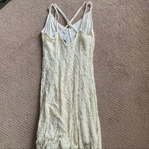 American Eagle Cream Lace Dress